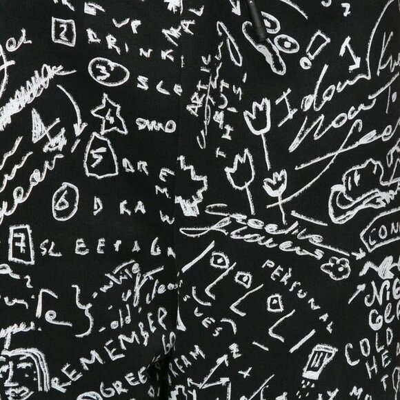 MARCELO BURLON C.OF MILAN HOME scribble print track pants Size M - Picture 4 of 4